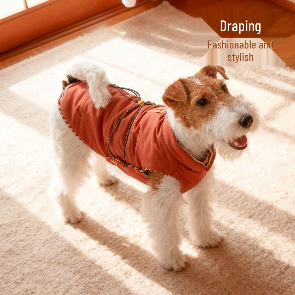Hoopet Water-Repellent Cotton Vest: Warm Outdoor Jacket for Pets (Autumn/Winter)