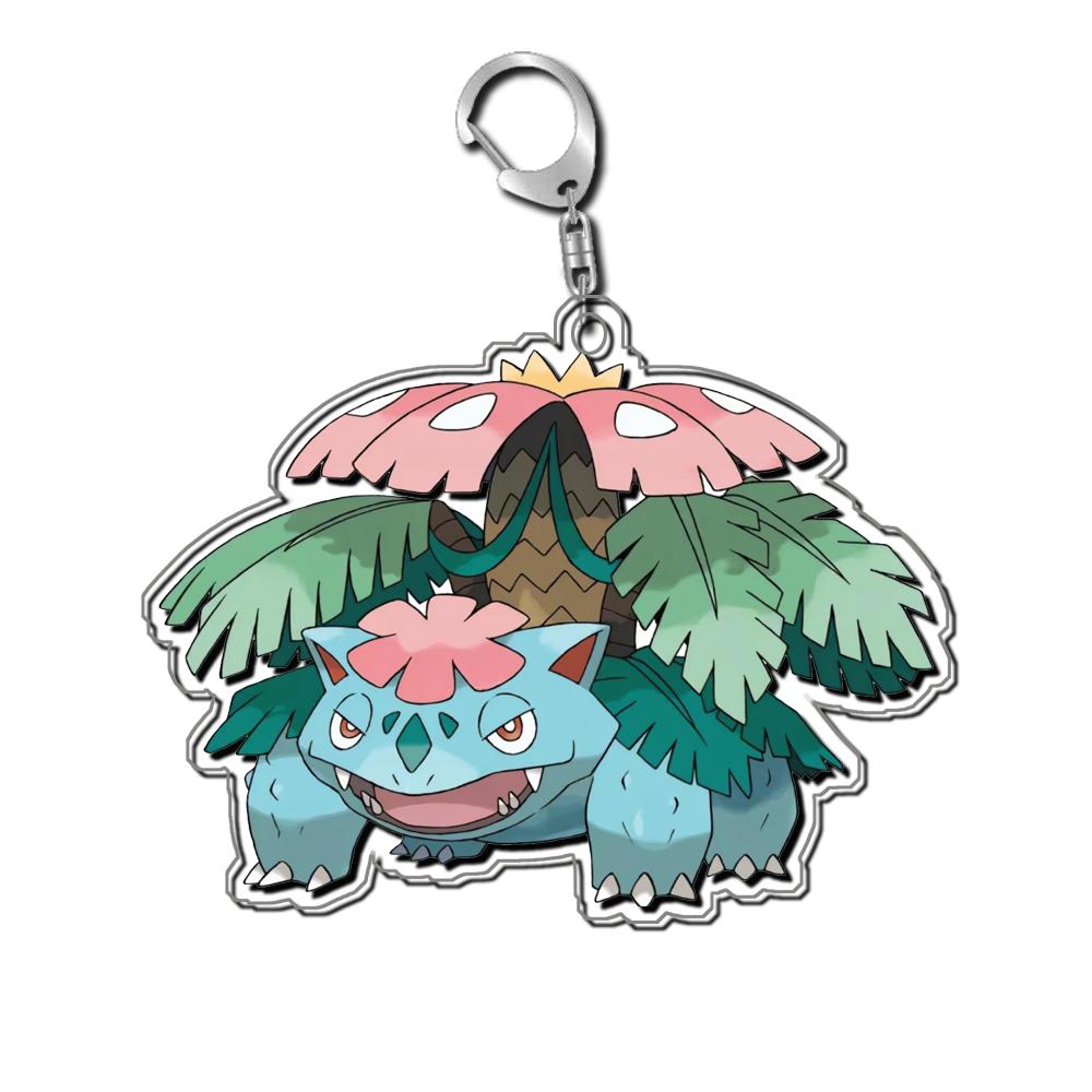 Keychain For Pokemon Charizard Houndoom Mewtwo Gyarados Latias Blaziken Anime Game Collection Anime Peripheral DIY Toy Gift