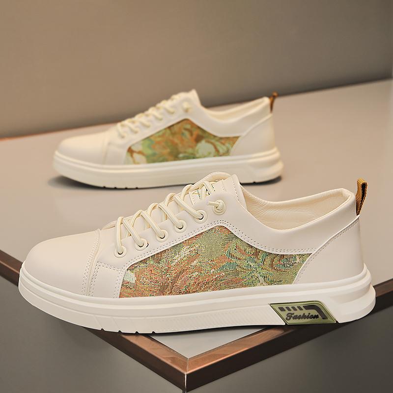 

Повседневная спортивная обувь Мужская универсальная износостойкая мужская обувь Модная обувь для скейтбординга для мужчин Студенческая обувь Деловая обувь Верхняя кожаная обувь 44 бежевый