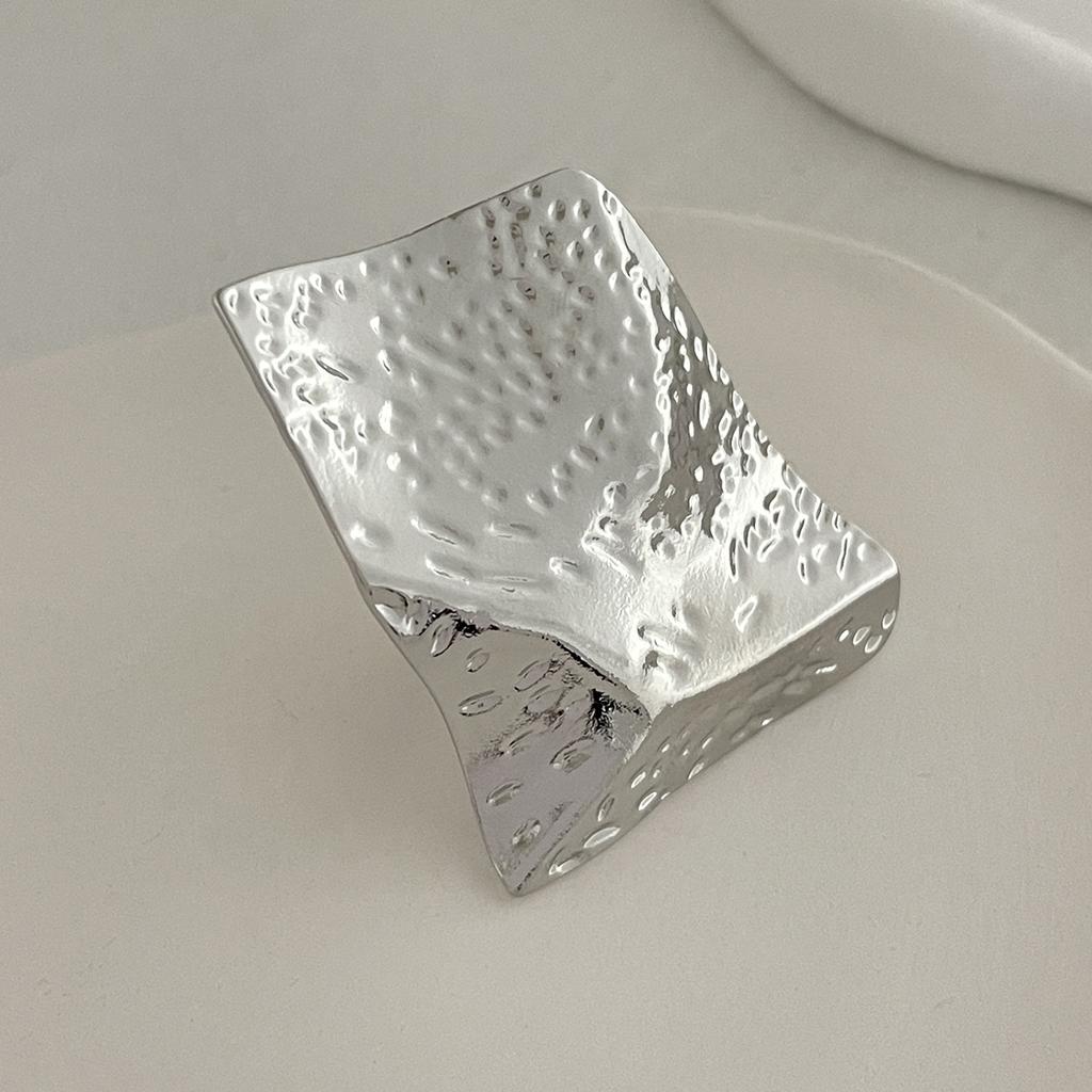 Creative Irregular Geometric Square Round Open Ring for Women Hip Hop Gold Color Adjustable Ring Finger Jewelry 2025 New