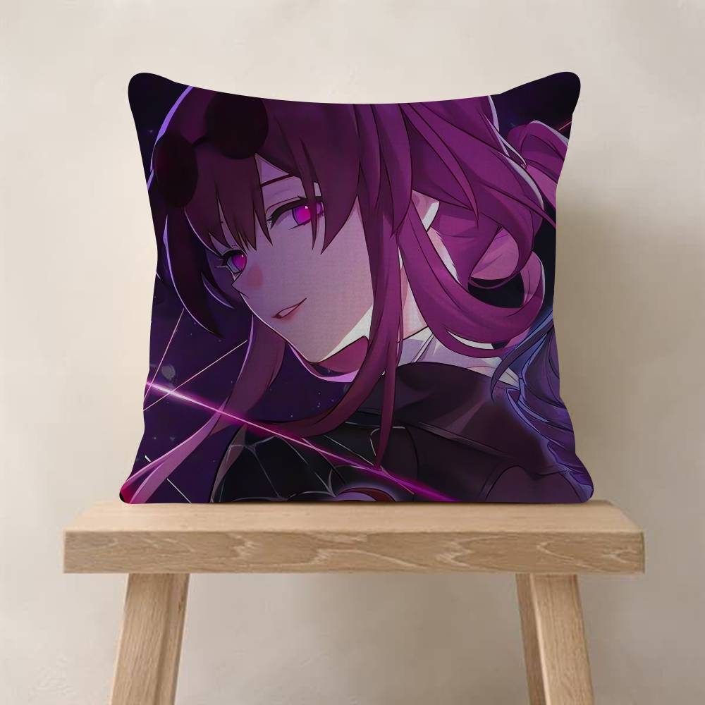 G-Genshin Impact Mualani Cushion Cover Decorative Pillow Sofa Home Decor Case Pillow Cases
