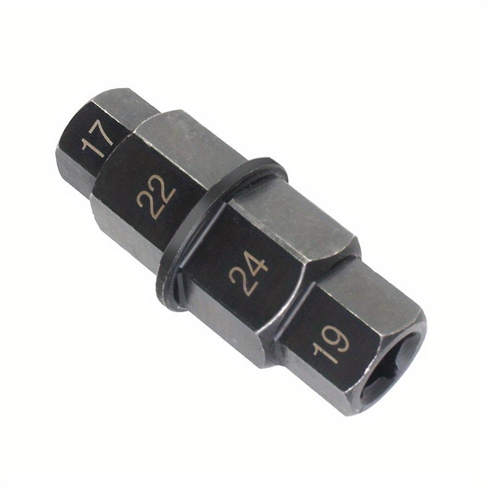 

1 шт. Профессиональный мотоциклетный шестигранный осевой инструмент 4-в-1 3/8 дюйма Антикоррозийный Прочный Многофункциональный Многоцелевой 17 19 22 24 мм