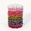 10pcs/Set Girls Hair Accessories Fabric Loop Hair Rope Headwear Hair Bands Women Hair Tie Satin Silk Scrunchies Simple Hair Tie