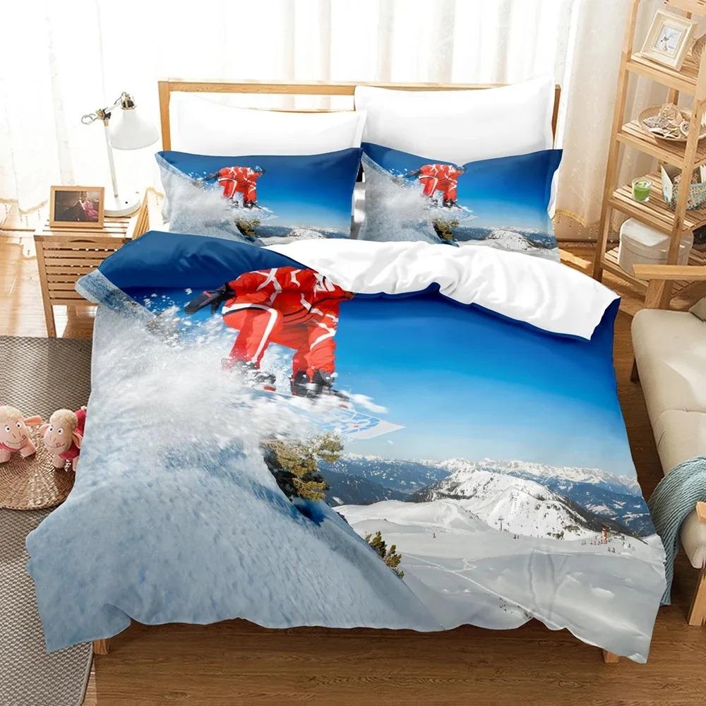Comforter Sea Surfing Bedding Set Surf Modern Outdoor Extreme Sports Queen King Ocean Surfboard Polyester