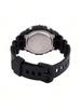 Men's Quartz Watch Black Case and Strap, Featuring Digital Display Time, Date, Calendar, Day Week, Multiple Functions. Sports. -1AVPF. LWS-2200H