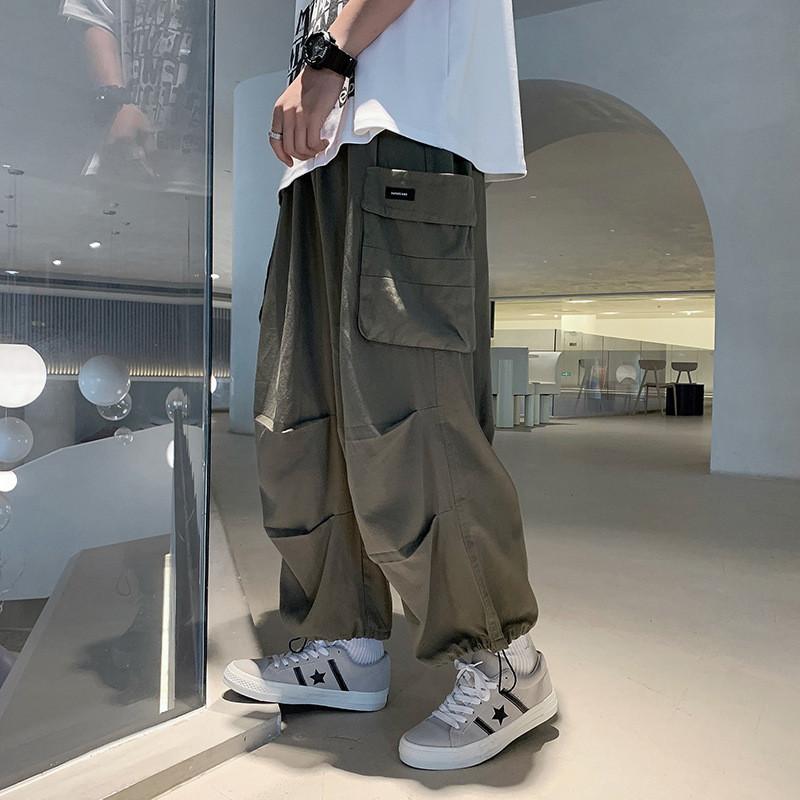 Pantaloni Cargo da Uomo con Tasche Multiple per Uso Casual Estivo