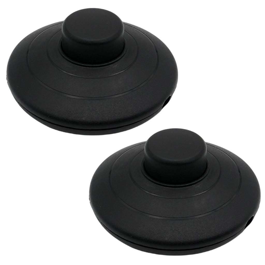 2Pcs Round Foot Reset Button Online Switches Step On Button Control Floor Footswitch Foot Pedal Push Switches Enduring