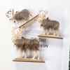 1 PCS/Christmas Cute Elk Decoration Wood Christmas Decoration Home Decor