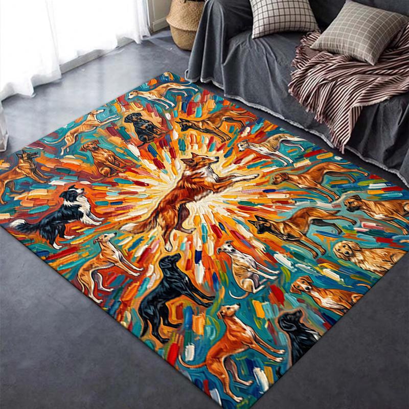 2025 New Cute Puppy Carpet Rug for Living Room Bedroom Home Sofa Decoration,Kids Play Non-slip Floor Mat