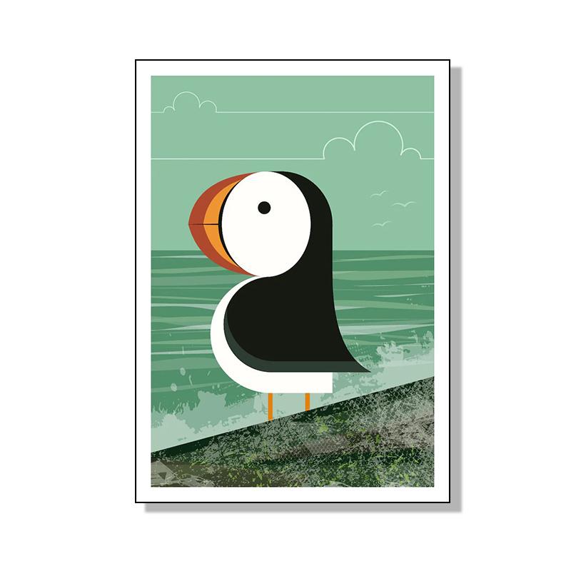 

Ретро-тупик на скале Ретро-середина 1960-х годов Иллюстрация Птица Плакат Холст Картины HD Картины Для Гостиной Домашний Декор 21x30cm No Framed