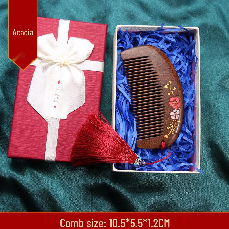 Sandalwood Meridian Massage Comb Gift Set
