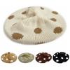 Stretchy Fabric Wool Beret Polka Dot Painter Beret Wind Resistant Kids Beret Autumn Winter
