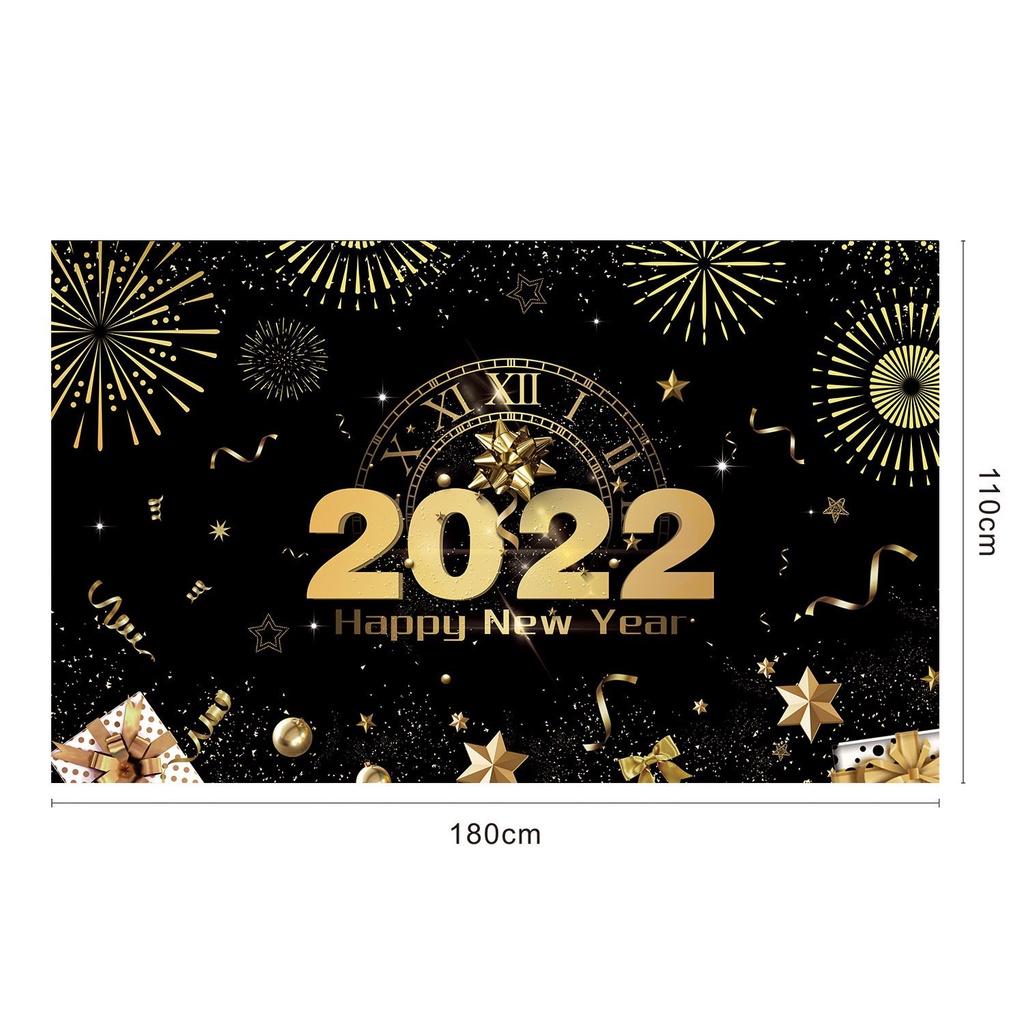 Glamorous Happy New Year 2022 Party Supplies Banner Perfect For Celebrating In Style