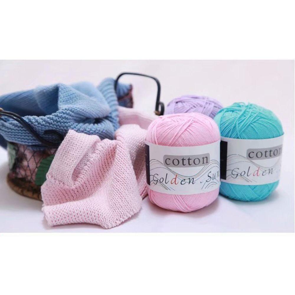 Medium-Thin Cotton Yarn Anti-Pilling Crochet Yarn Premium Hand Knitting Yarn  DIY Needlework