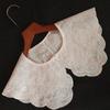 Womens Vintage Embroidered Faux Collar With Ribbon Decoration For Winter Fashion Accessory