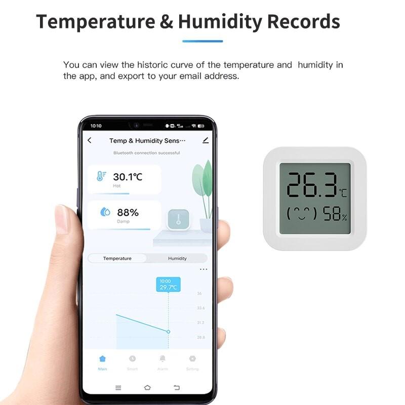 Tuya Mini Thermometer Hygrometer Temperature Humidity Sensor APP Remote Control for Smart Home Bluetooth-compatible Smart Life