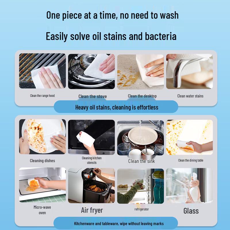 Aienbei Kitchen Oil Stain Removal Wipes