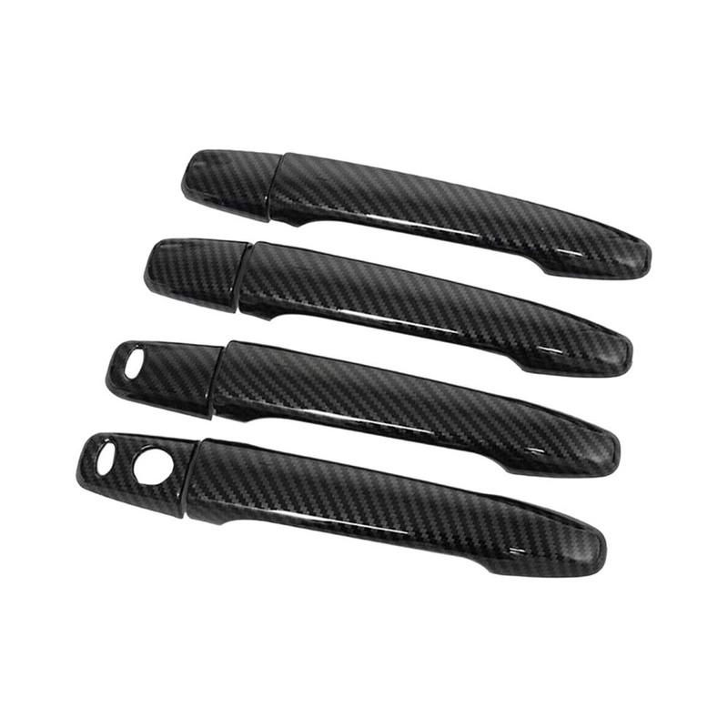 Carbon Fiber  Stickers Door Handle Cover For Mitsubishi Lancer Evolution X EVO 2008-2017 Cars Accessories Styling Modify A Car