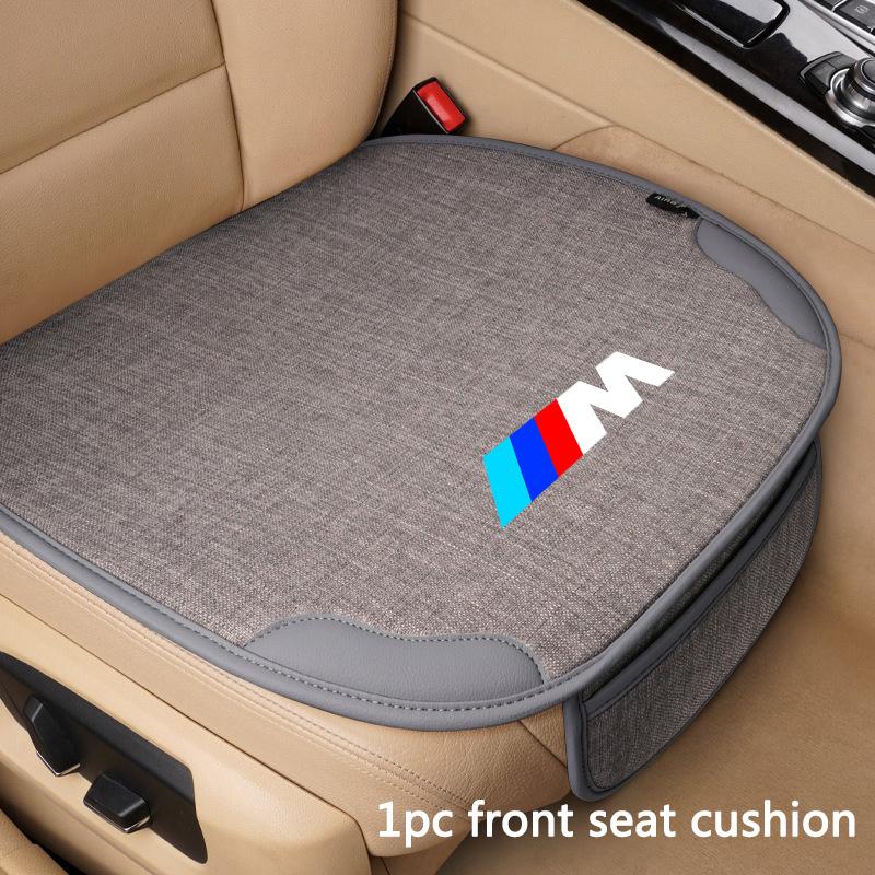 FA6Front/Rear Car Seat Cover Cushion Anti Scratch Protector Pad For BMW M E46 E36 E34 F10 E90 F30 E60 F30 E53 E30 E92 E87 Sticker