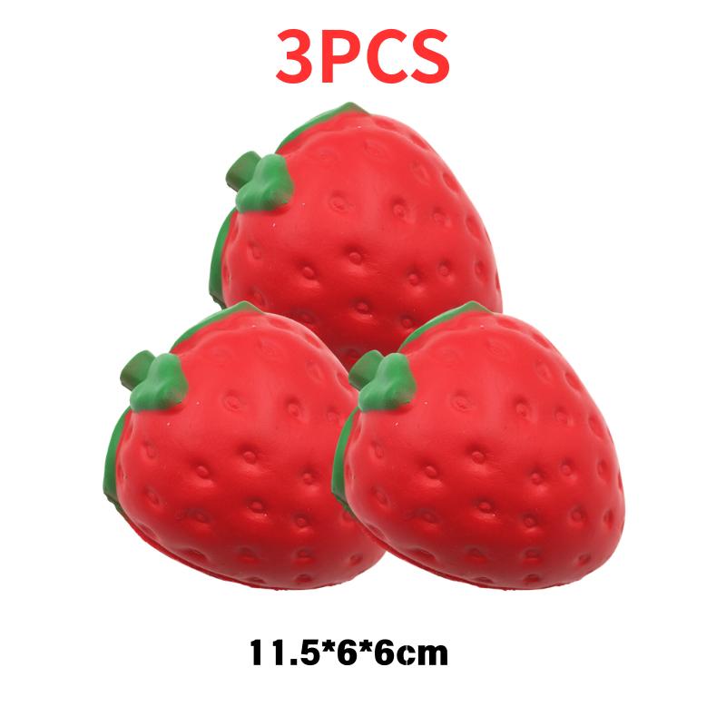 Super Jumbo Strawberry Squishy Cream Scented Slow Rising Non-Toxic Anti-Anxiety Squeeze Venting Toy for Kids Adults