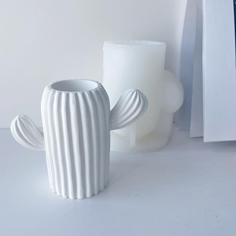 Dekorative Blumentöpfe Silikonform Kaktusform Sukkulenten Töpfe Harz Epoxidform Niedliche Stifthalter Form Tischdekoration