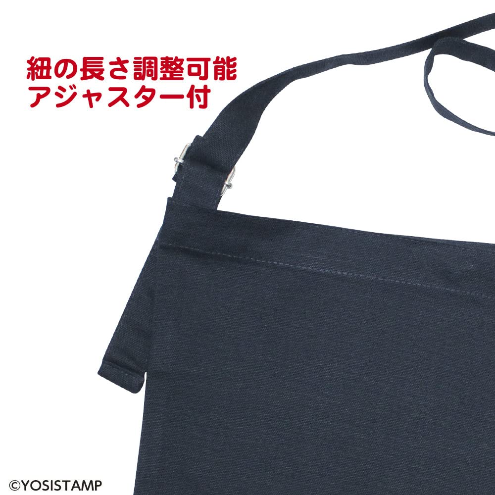 YOSISTAMP Embroidered Sacoche Bag (Navy/100% Bear (Munyu))