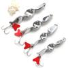 1Pcs Gold Silver 10G 14G 21G 28G Rotating Metal Spinner Spoon Fishing Lure Baits For Trout Pike Pesca Fish Treble Hook Tackle