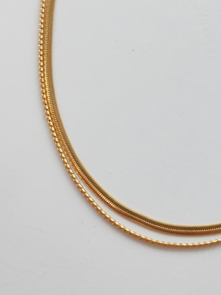 Douze Round Rope Double Line Snake Chain
