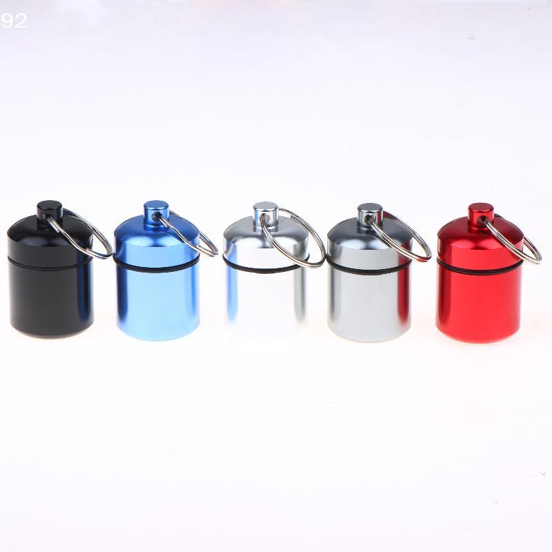 Aluminum Alloy Pill Case Keychain Portable Waterproof Mini Storage Container For Pills Earplugs And Small ItemsCentury House