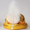 Arab Style Funny Hat with Feather Personality Carnivals Party Christmas Unisex Casual Beanies Hat Adult Cap