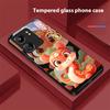 New Cartoon Snake For Xiaomi Redmi 13C Note13 12 Pro Plus 5G Note 9 13T Pro POCO X6 F5 F6 Black Tempered Glass Phone Case