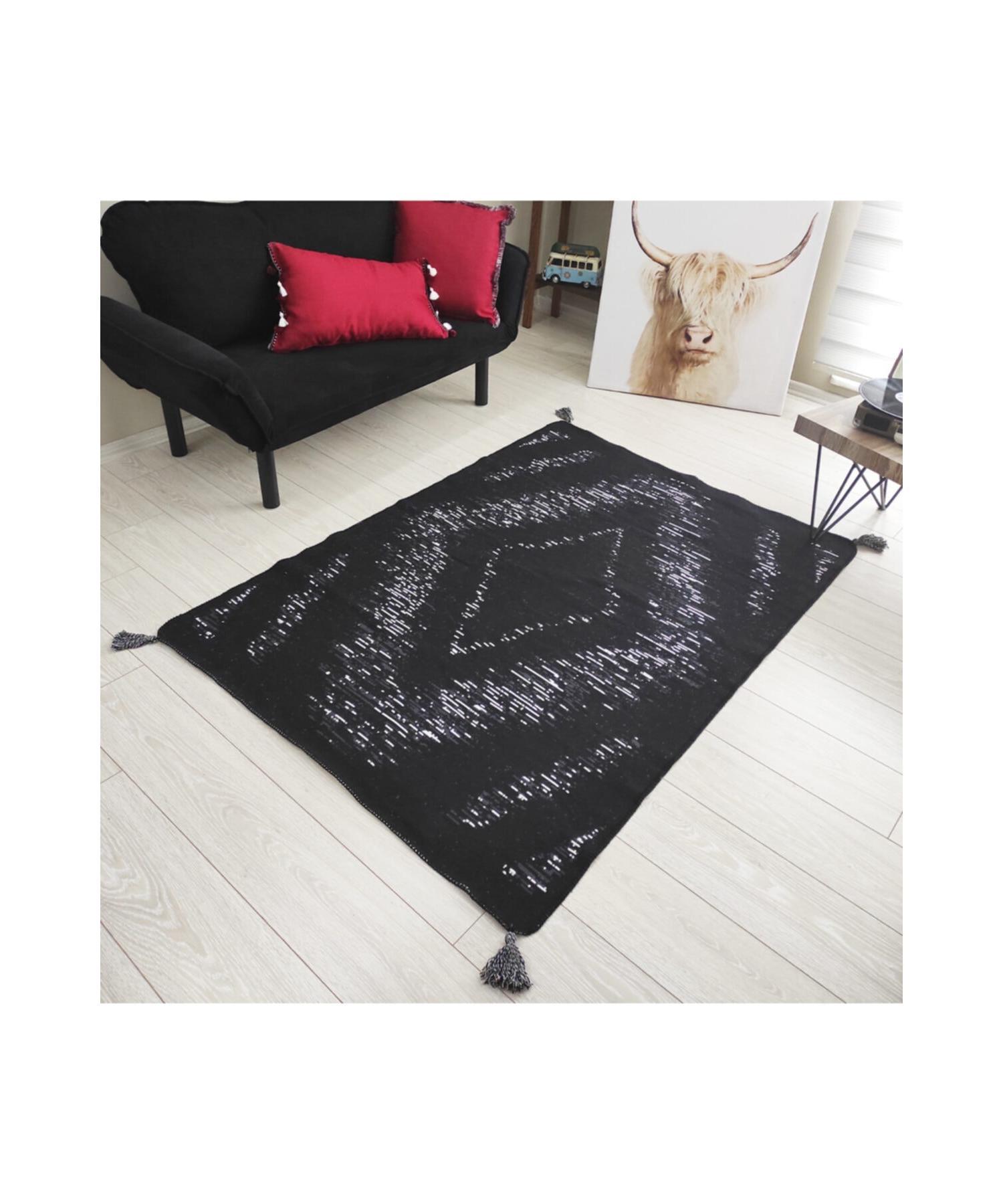 

Black and White Scandinavian Pattern 02 Double Sided Woven Rug