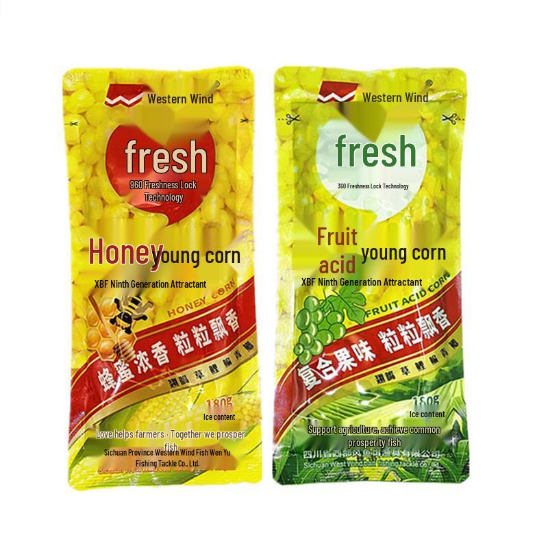 2025 Western-Style Honey Tender Corn & Fruit Acid Crucian Carp and Grass Carp Fishing Bait
