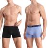 3 Stück/Packung Einfarbige Herren-Boxershorts Baumwolle Buchstabe Elastisches Band Herren-Slips