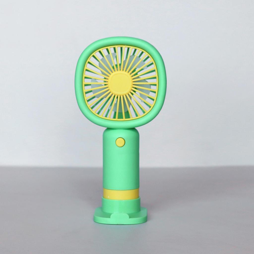Handheld Mini Fan with Phone Holder & USB Charging