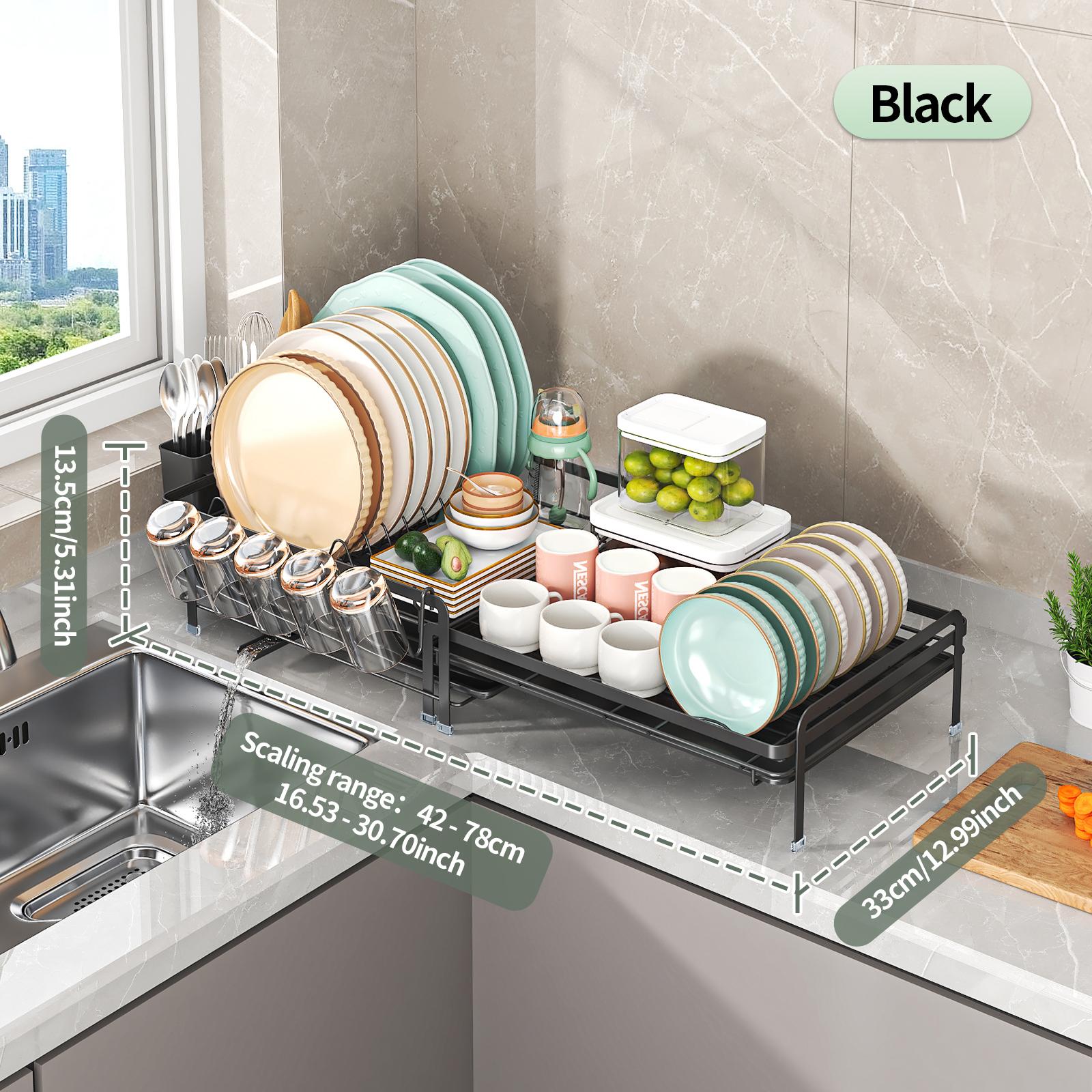 

Long Telescopic Single Layer Dish Rack