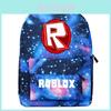 Roblox Muster Schulrucksack mit Sternenhintergrund und großem Fassungsvermögen für Schüler