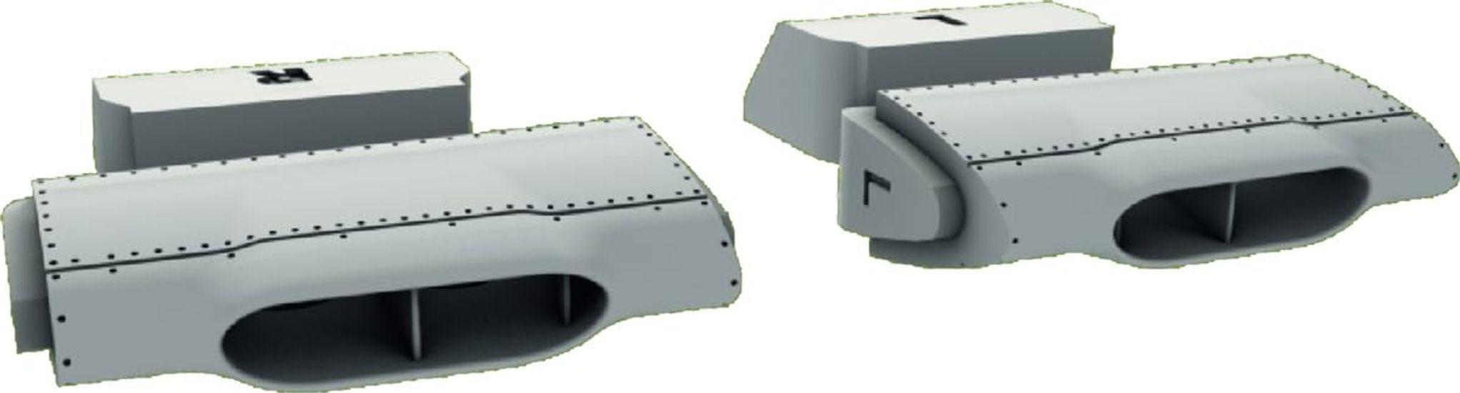 

Пластиковые детали для модели самолета CMK Resin Douglas Invader Main Wing Intake 48CMQ398 1/48 A-26 (для ИКМ)