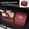 Car Trunk Storage Box Carbon Tool Organiser Multi-Use Storage Bag For Morris Garages MG 3 5 6 7 HS ZS GS Hector TF GT ZR RX5 RX8