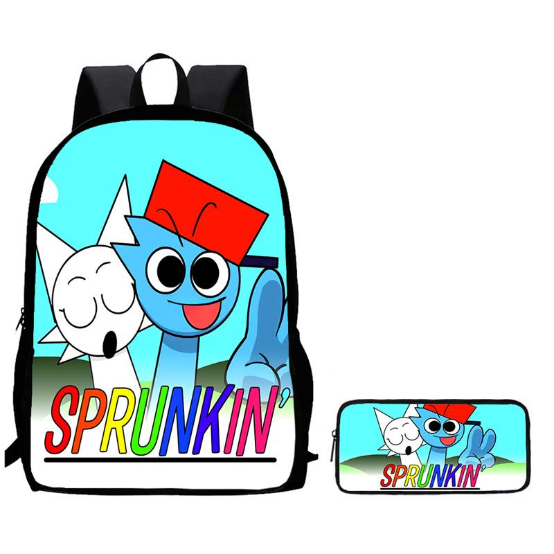 Rhythm Box Sprunki Spel Anime Rugzak Student Schooltas Computer Tas