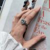 Серебряное кольцо с натуральным топазом 3.289ct, фианитами, вес изделия 4,76 гр (2207207)