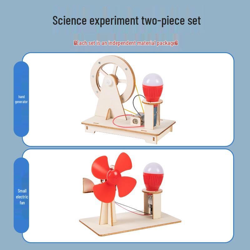Student Hand-Crank Generator Science Experiment Kit – DIY Educational Project for Kids