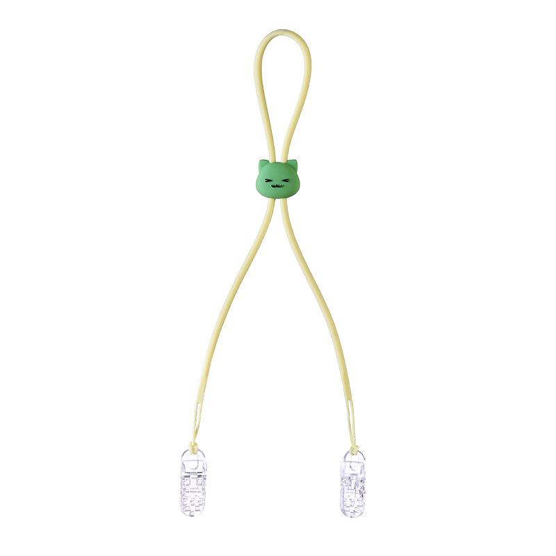 

Ремешок-клипса для салфеток, шейный шнурок, клипса для бумажных полотенец, регулируемая подвесная шейная веревка, ребенок жёлтый