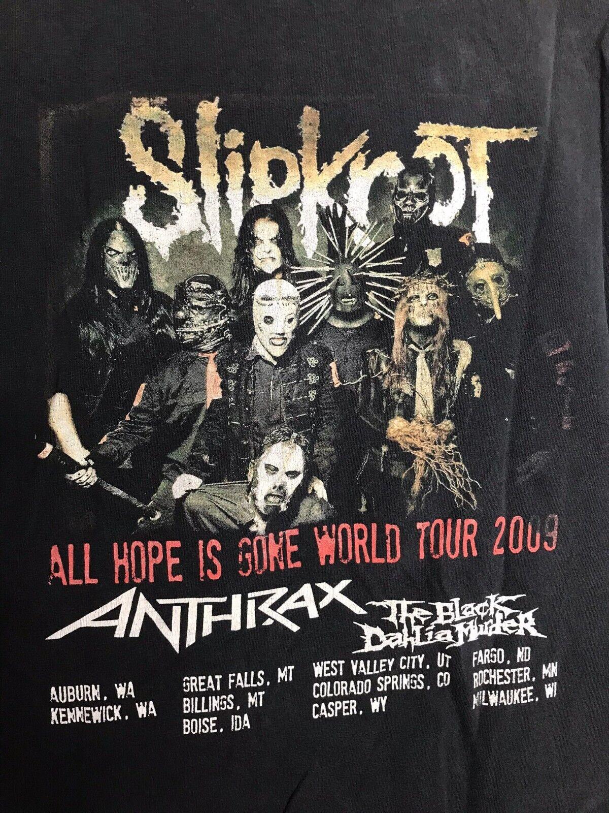 26 Hot Slipknot Band World Tour Black T-Shirt Cotton S-234XL Unisex T-Shirt XXL