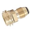 Adaptor rezervor propan din alamă solidă Convertește POL la QCC1/Tip 1 Pentru supapa de service a rezervorului LP Adaptor POL la QCC1 Conexiune rapidă
