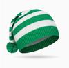 New parent-child red Christmas hat striped hat women's holiday wool hat hot-selling knitted Christmas hat women