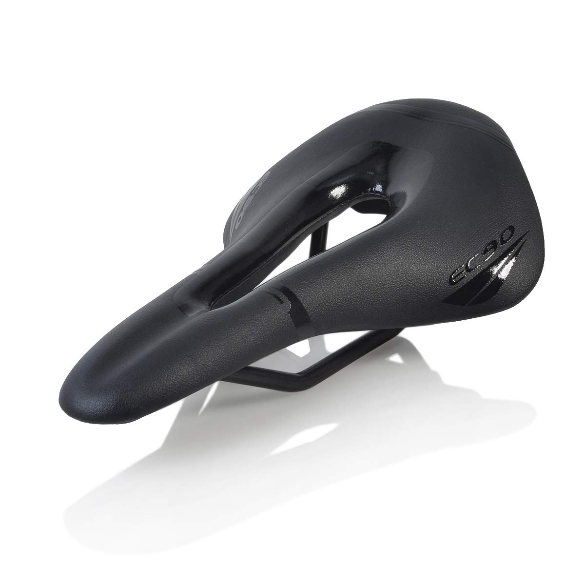 JPFASHIONING Ultralight Bicycle Seat Saddle, Perforated, MTB Road Bike Saddle, Mountain Bike Racing Saddle, PU Breathable Soft Seat Cushion, Only 175