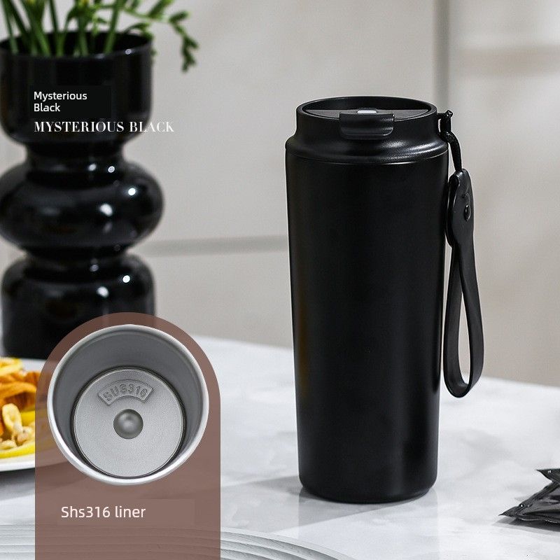 Large-Capacity Thermos Cup for Women, Good-Looking Ice Cup, Portable Car Coffee Cup, Outdoor Sports Water Bottle, Tea Cup