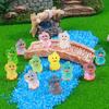 10 / 20pcs Luminous Mini Resin Ducks Tiny Duck Glow In The Dark Compact Miniature Waving Duck Figures Ideal for DO-IT-YOURSELF Fairy Garden