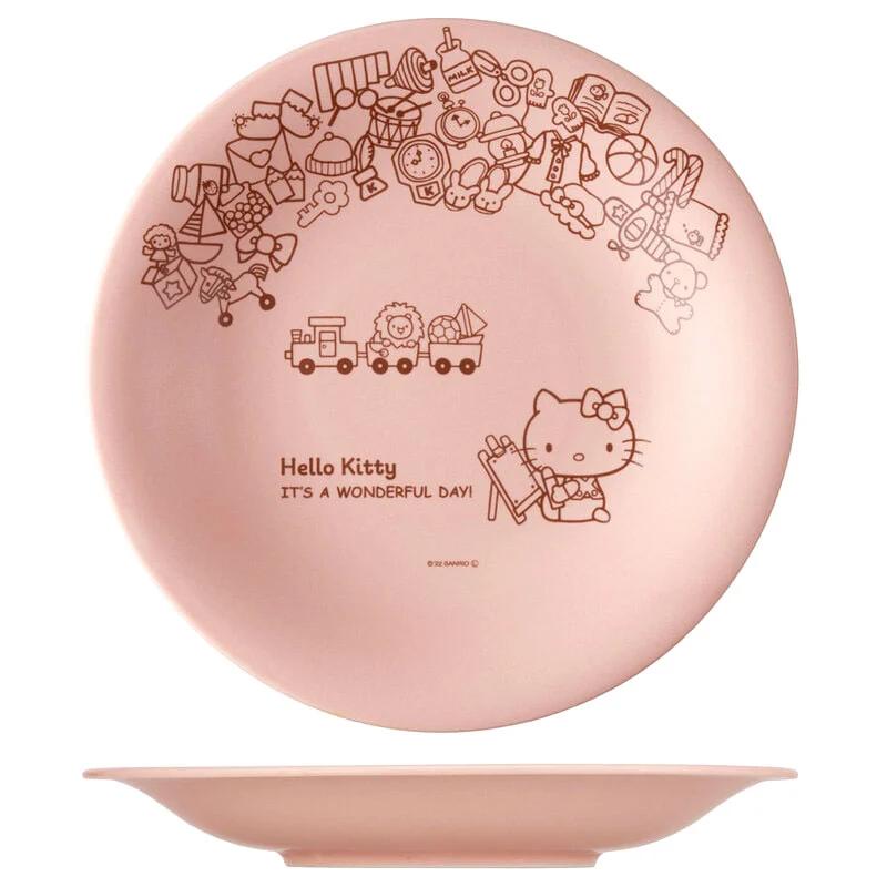 Sanrio Hello Kitty Mino ware large plate 24cm Japan NEW Sanrio Characters